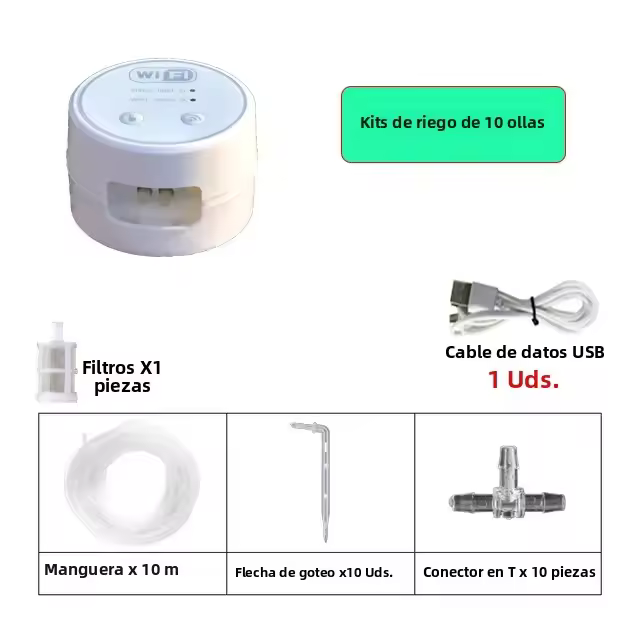 Controlador De Riego Por Drip Automático WiFi Para Jardín Y Plantas Timer Inteligente De Bomba De Agua Sistema De Riego Interior - 1