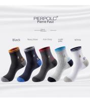 Calcetines De Algodón Aireado Y Secado Rápido Para Hombre Medio Caftán Deportivo Todas Las Estaciones Holstería De Patrón Geométrico - details 6