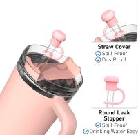 5 fundas de paja, tapa de paja de silicona reutilizable, cubierta protectora de paja linda, protector de paja simple para accesorios de la Copa Stanley - details 2