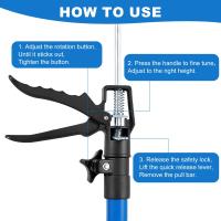 Herramienta De Elevación Manual Telescopio Ayudante Para Puertas Tableros De Gypsum Armazón De Armario Ajustador De Altura De Azulejos - details 2
