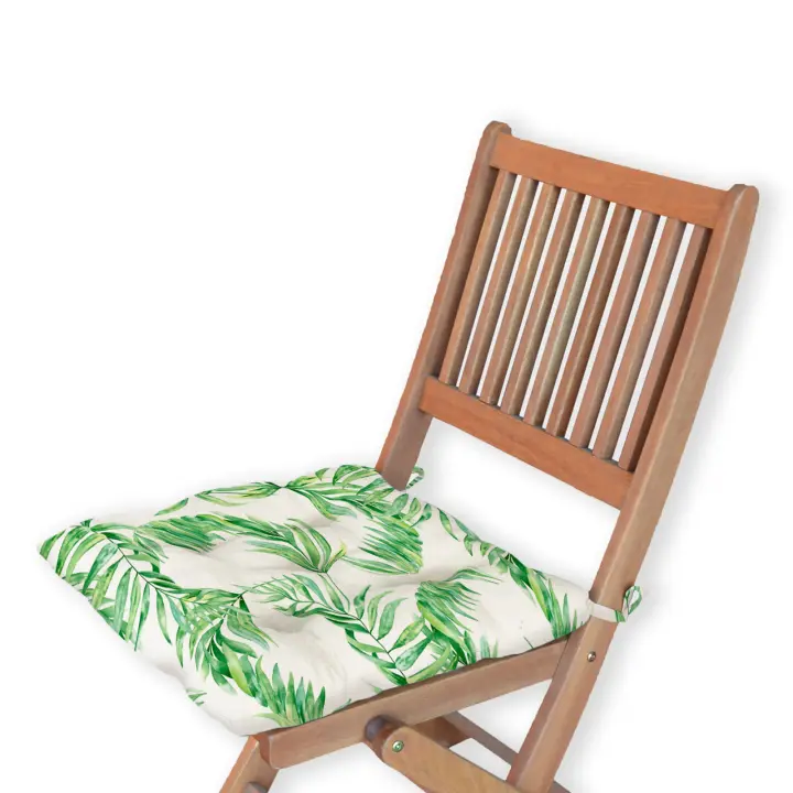 Cojines para Sillas de Exterior e Interior Reversibles 45 x 45 x 5cm,  Relleno de 100% Poliéster, Ideal para Comedor, Terraza, Sala y Restaurante - 1