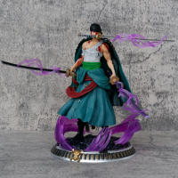 Figura De Acción Anime Roronoa Zoro Con Tres Espadas 20cm Estatua De Manga Colección Modelo Juguete Para Niños - details 3
