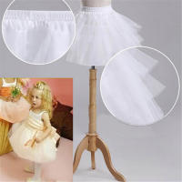 Falda Acolchada Para Niñas Con Aro Interior Blanca A-line Vestido De Baile Infantil Material Poliéster Y Acrílico - details 5
