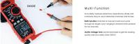 Pinza Medidora INRUSH KAIWEETS HT208D, sensor NCV, probador de tomacorrientes GFCI, prueba de cable nulo y cable vivo, pinza medidora True-RMS, funciones avanzadas - details 5