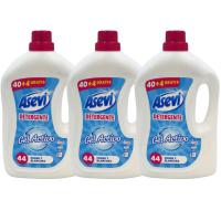 PACK DE 3 ASEVI Detergente Gel Activo 44 lavados - El detergente ASEVI GEL ACTIVO sirve para todo tipo de ropa, pero está específicamente diseñado para la ropa blanca. Sus agentes blanqueantes llenan de brillo y blancura tus prendas blancas. ASEVI ROPA !! - details 2