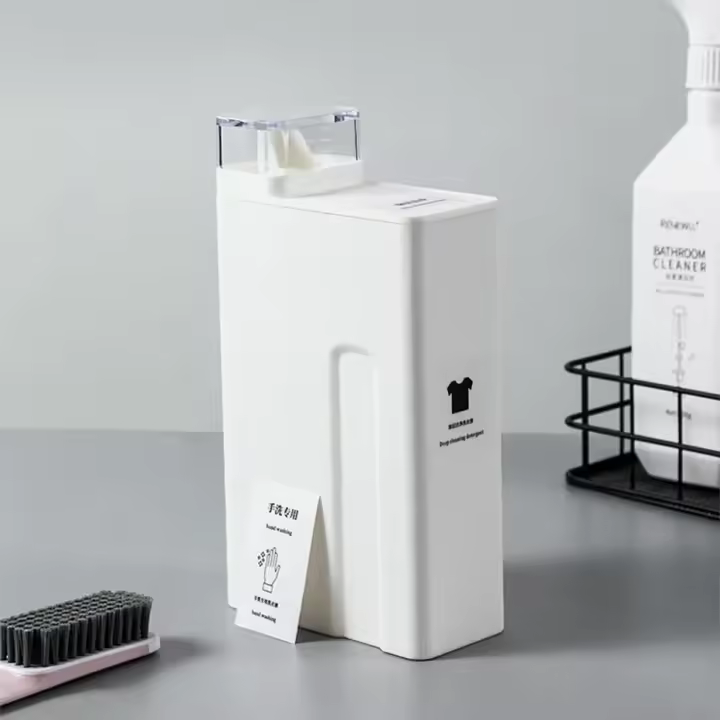 Botella De Detergente De Lavandería Reutilizable De 1000ml Organizador De Baño Ecológico Para Softener Y Líquido De Lavado - 1
