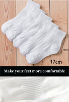 5 Pares De Calcetines Blancos Para Estudiantes Transpirables Absorbentes De Sudor Deportivos Para Hombres Y Mujeres Moda Cómodos De Alta Calidad Negocios - details 2