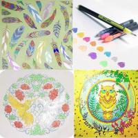 Juego De Marcadores De Puntos Finos 12-48 Colores Para Dibujo Caligrafía Scrapbooking Y Doodle Suministros De Oficina Y Escuela Material Plástico - details 5
