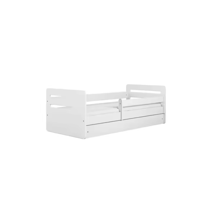 Cama 180 x 80 cm Kocot Kids com gaveta e colchão Tomi White - 1