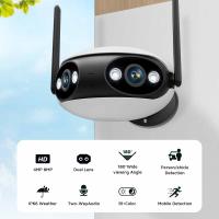 Cámara IP BESDER 8MP Wifi 4K 180 Panorámica Al Aire Libre Con Audio Bidireccional CCTV Inalámbrico IR Vigilancia Doméstica - details 1
