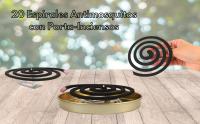 Moem&an 20 Espirales Antimosquitos con Quemador de Incienso y Porta Incienso Antimosquitos - details 0