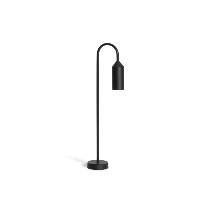 Ledkia Baliza de Pie Exterior Aluminio 60cm Boukali Negro - 1