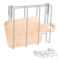 Organizador De Tablas De Cortar En Acero Inoxidable Para Armario Colgante Soporte De Cubierta De Olla Rack De Almacenamiento - details 7
