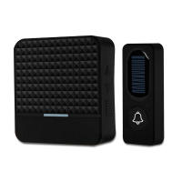 Kit De Campana De Puerta Solar Para Jardín Y Hogar Con Receptor 1000 Pies De Operación Indicador LED 52 Sonidos Campana Portátil - details 2