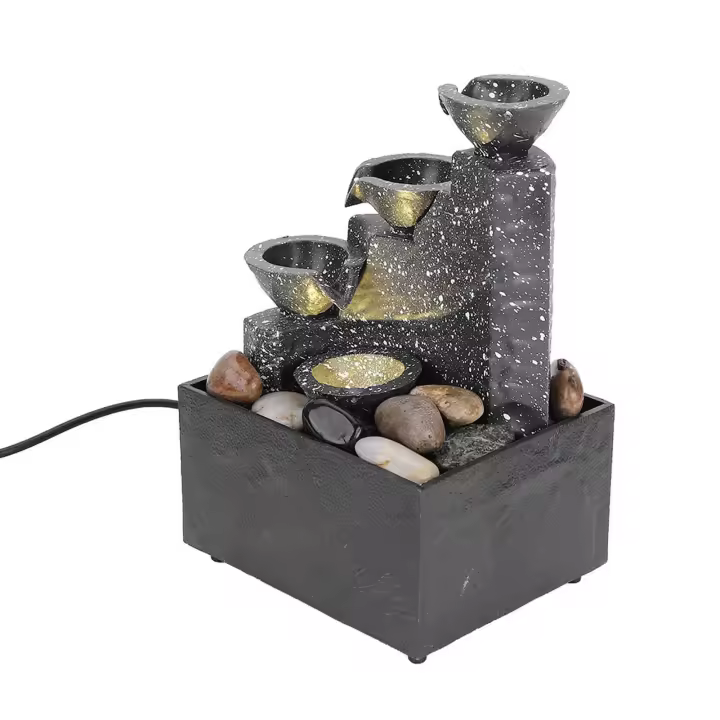Fuente De Agua USB Para Escritorio Decoración De Oficina Y Hogar Artículos De Arte Y Manualidades De Plástico - 1