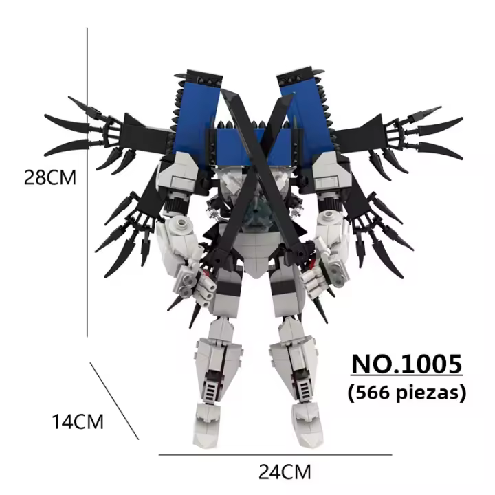 Juego De Bloques De Construcción DIY Skibidi Toilet Series 566PCS Para Niños Blancos Titan Computadora Hombre Decoración De Juguetes Regalo De Navidad - 1