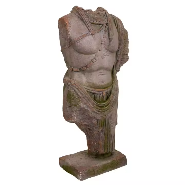WANDERLUST DECO Busto Decorativo de Magnesio para Interiores - Escultura Moderna de 40x24x78 Cm - 1