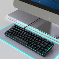 Teclado Mecánico De Juegos HXSJ V800 65% Mini Con Switches Azul/rojo Intercambiables Y Teclas ABS Doble-shot Iluminación Multi-color Modos De Iluminación Diferentes - details 11