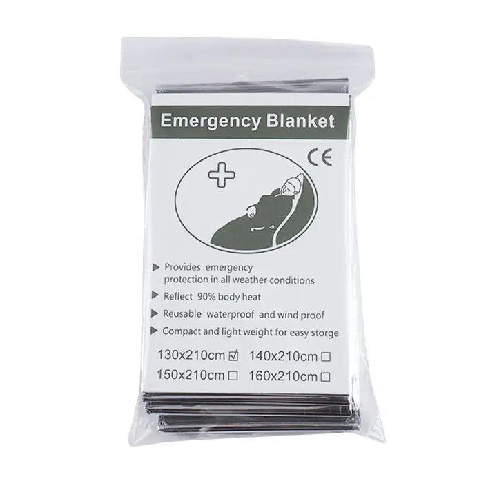Manta Grande De Aluminio Para Retener Calor Y Impermeable 130x210cm 5-30 Piezas Ideal Para Camping Y Senderismo - 1