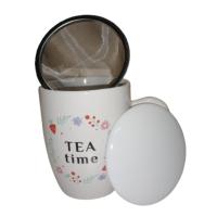 Taza Tetera para infusiones con Filtro y Tapa, mod Te House Rojo. 340ml - details 0