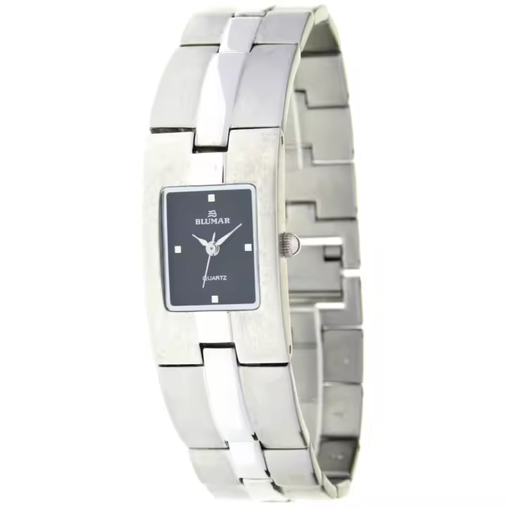 Blumar Bl-09349  Reloj Para Para Mujer Color Plateado - 1