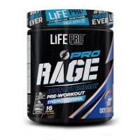 LIFE PRO NUTRITION RAGE PRO 290G - Potente Preentreno con Estimulantes - Aumenta Rendimiento y Reduce Fatiga - details 1