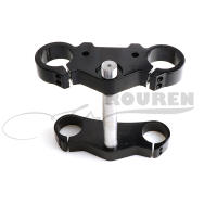 Aluminio 22mm 7/8" Manillar Riser Montaje Baras 45MM Invertido Absorbedor De Choque Dispositivo De Dirección Placa Superior E Inferior Piezas De Motocicleta Negro Duradero - details 5