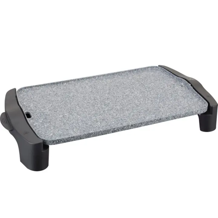 Jata Plancha de Asar Eléctrica Cocina Muy Resistente al Rayado y Antiadherente Libre de PFOA Medidas 46 x 28 cm 2500 W Fabricada en España, Color Gris [Clase de eficiencia energética A] - GR558 - 1