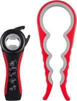 Abridor de Latasmanual Profesional, abridor de frascos de 2 piezas, Latas5, botellas 5 en 1 Y 4 en 1 multición para personas mayoresy débilesy que Sufren de Arthritis - details 1