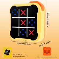 Juego De Mesa Portátil Multifuncional 3en1 TIC-TAC-TOE Y Ajedrez Para Niños Juguete Educativo Handheld Con Pantalla Táctil Regalo Ideal - details 5