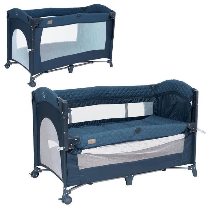Olmitos - Cuna colecho de Viaje, Parque Infantil y Cuna clásica 3 en 1 - Plegable 2 Alturas con Buena circulación de Aire – Entrada Lateral y Ruedas con Freno - Incluye Bolsa Viaje - 1