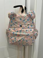 Mochila Infantil De Moda Con Estampado Floral Para Gatos Auténtica Auténtica Mochila Mini Para Bebés Y Niñas Material De Lona Acolchado Con Poliéster Con Cierre De Cremallera - details 0