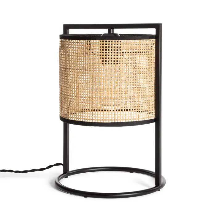 Ledkia Lámpara de Mesa Ratán Nirvana Natural - 1