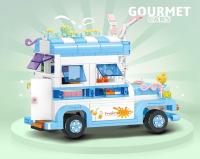 Juguete De Construcción De Bloques Para Niños Pequeño Carro De Comida De Calle Decoración Regalo Para Juego De Edificación - details 2