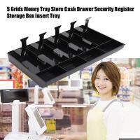 Durable Abs Money Cash Coin Register Insert Bandeja de reemplazo Cajero Almacenamiento Caja registradora Caja clasificar Organizador - details 1