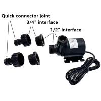 Bomba De Agua Sujeta Al Submersible 12v Alta Presión Ultra Silenciosa Solar DC 24V Elevación 5M 800L/H Motor Sin Escobillas Con Conector Rápido - details 3
