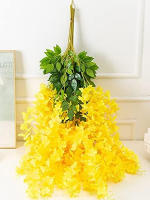 12pcs Guirnalda De Flores Artificiales De Wisteria Colgante Vinatera De Seda Para Decoración De Hogar Y Bodas Exterior - details 10
