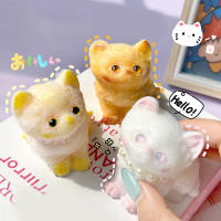 Juguete De Alivio Del Estrés Para Niñas Gato De Peluche Kawaii Cartoon Suave Al Toco Juguete De Reacción Lenta Creativo Regalo Para Niñas - details 0