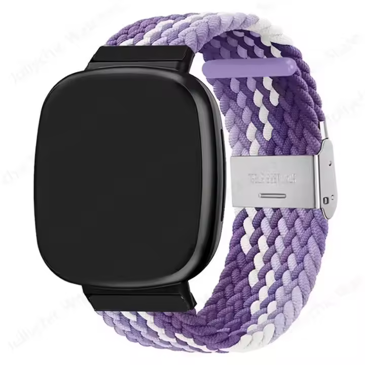 Correa De Nylon Tejida Solo Loop Para Fitbit Versa 3 4 Y Sense 2 Ajustable Deportiva Compatible Con Ambos Sexos Nuevo Con Etiquetas - 1