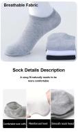 Calcetines Náuticos para Verano e Invierno para Hombres de Alta Calidad - 5 Pares. Color Gris, Negro y Blanco - details 4