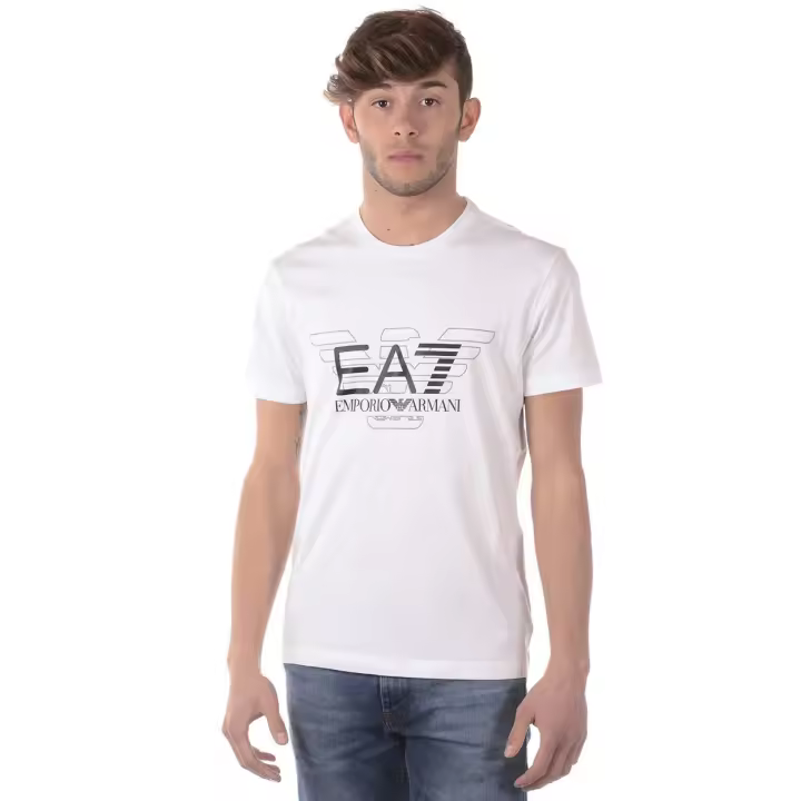 Emporio Armani EA7 Camiseta Algodón Hombre Blanco 3 ZPT45PJ30Z 1100 - 1