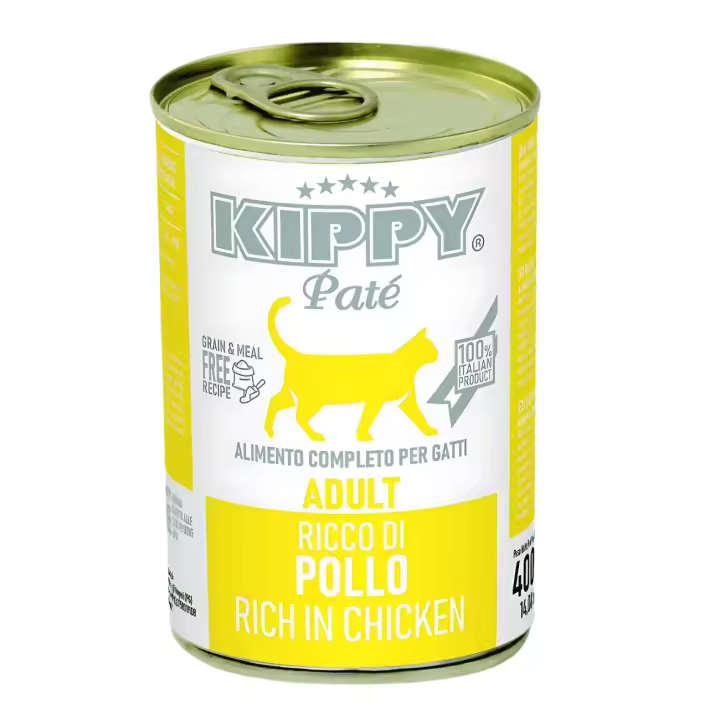 Kippy Paté de Pollo para Gatos Adultos – Lata 400 g de Alimento Húmedo Completo - 1