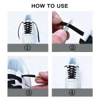 Cordones Planos Elásticos Para Zapatos Sin Amarrar Para Niños Y Adultos Unisex Cordones De Seguridad Rápidos Para Zapatillas Deporte Y Comodidad Exterior - details 5