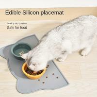 Alfombrilla Para Comer De Gatos Y Perros Con Borde Elevado Silicone Delgada Impermeable Placemat Para Mascotas Material De Goma - details 2