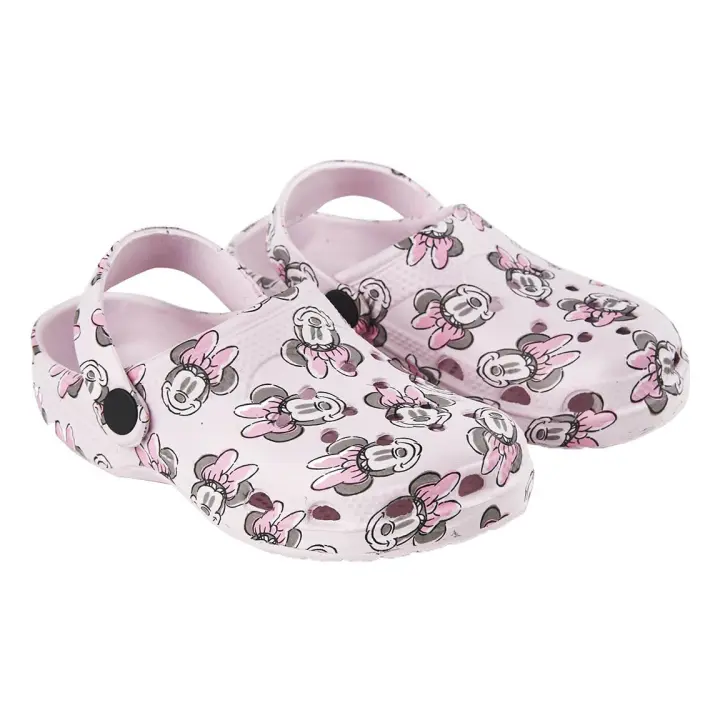 Zuecos Clogs Minnie Mouse Rosa Estampados Niña - 1