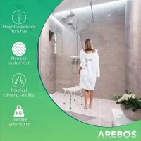 AREBOS Taburete De Baño Ayudante De Ducha Con Asa De Seguridad Asiento De Ducha - details 16