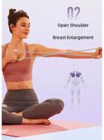Banda De Yoga De Tensión 8 Para Ejercicios De Estiramiento Y Adelgazamiento Multiusos Equipo De Fitness Ropa Elástica De Pull Para Entrenamiento De Brazos Piernas Pecho Y Abdominales - details 5