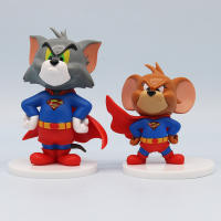 Set De 6 Figuras Pequeñas De Tom El Gato Y Jerry El Ratón Decoración Para Coche Y Escritorio Estilo Divertido Regalo Para Niños - details 3