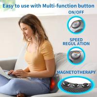 Cojín De Masaje Magnético Eléctrico Con Calentamiento Inteligente Multifuncional Para Coche Y Hogar Asiento Giratorio De Cuello Y Espalda - details 4