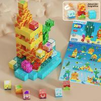 Bloques De Construcción Magnéticos Set De Mundo Del Hierro Juguete Educativo STEM Montessori Cubos De Pila Para Niños Regalo De Navidad - details 10